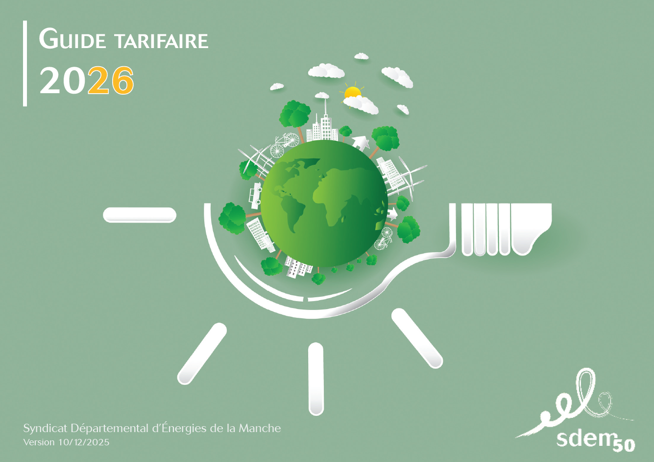 Guide tarifaire 2026 du SDEM50